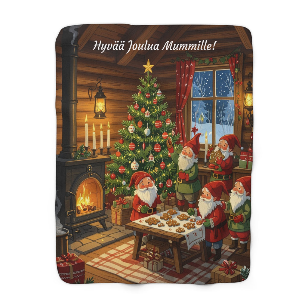 Joululahja Mummille – Sherpa-fleecepeitto
