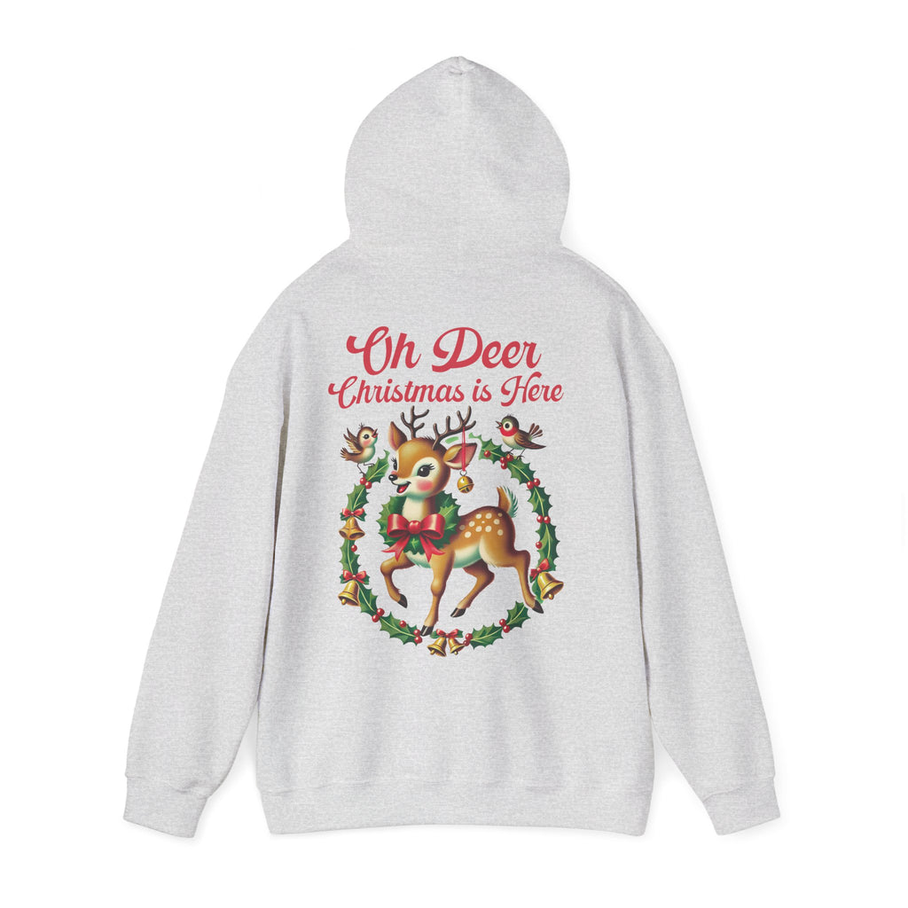 Jouluinen huppari isolla selkäprintillä