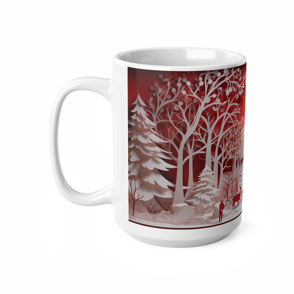 Joulumuki – Punavalkoisen talvimetsän taikaa & herkän kaunista paperitaidetta