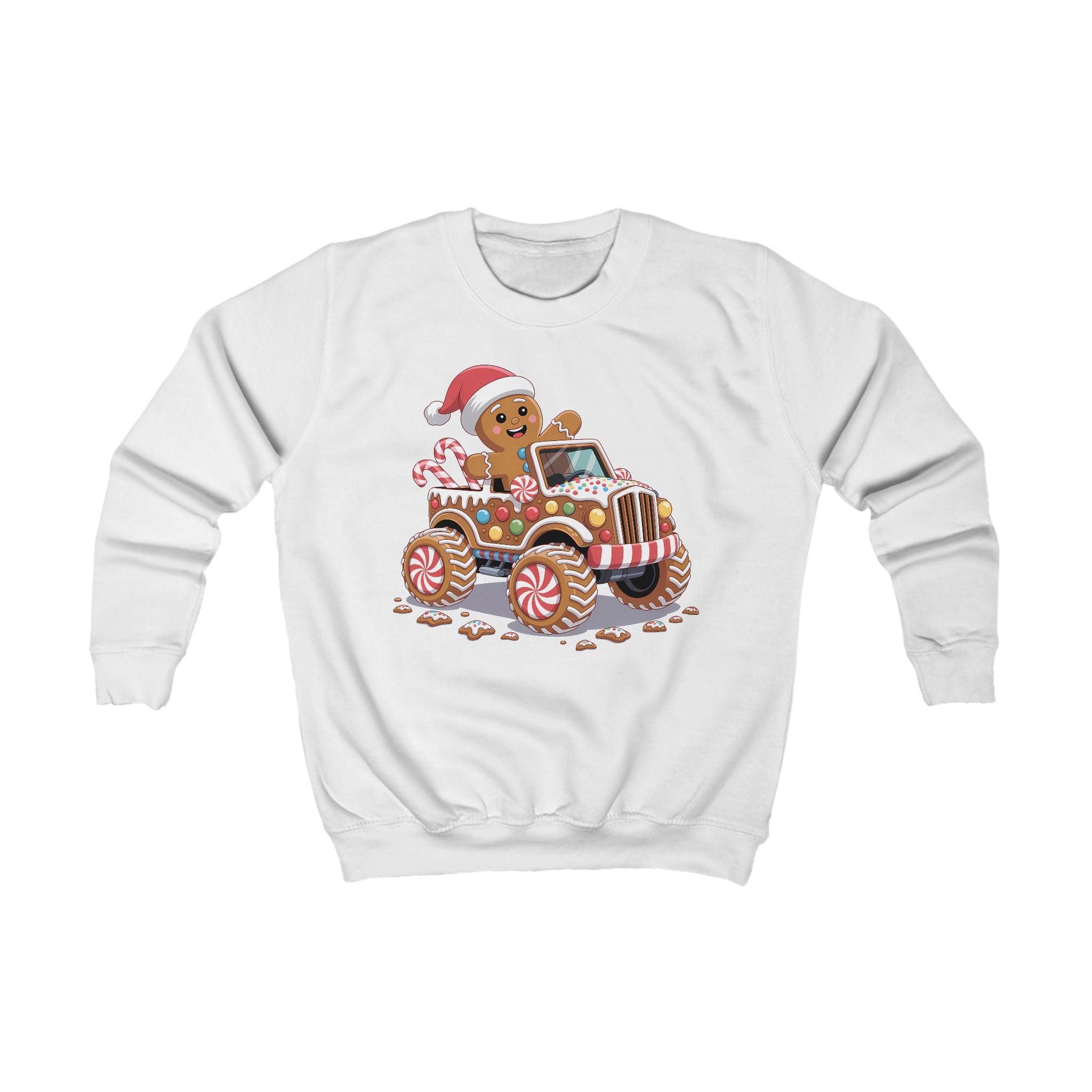 Lasten Piparkakkuauto-college – joulun hauskin ja herkullisin paita! 🍪🚚✨