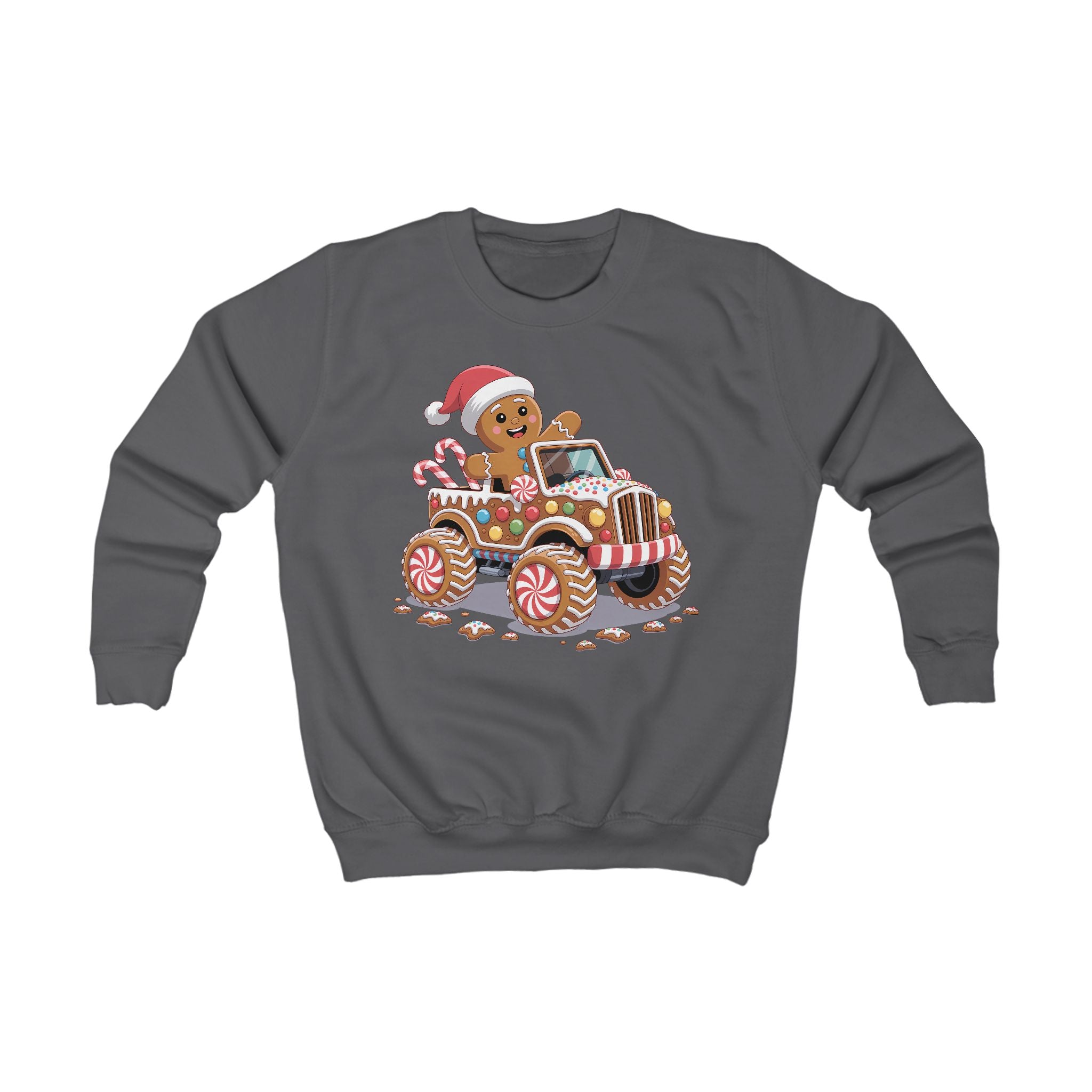 Lasten Piparkakkuauto-college – joulun hauskin ja herkullisin paita! 🍪🚚✨