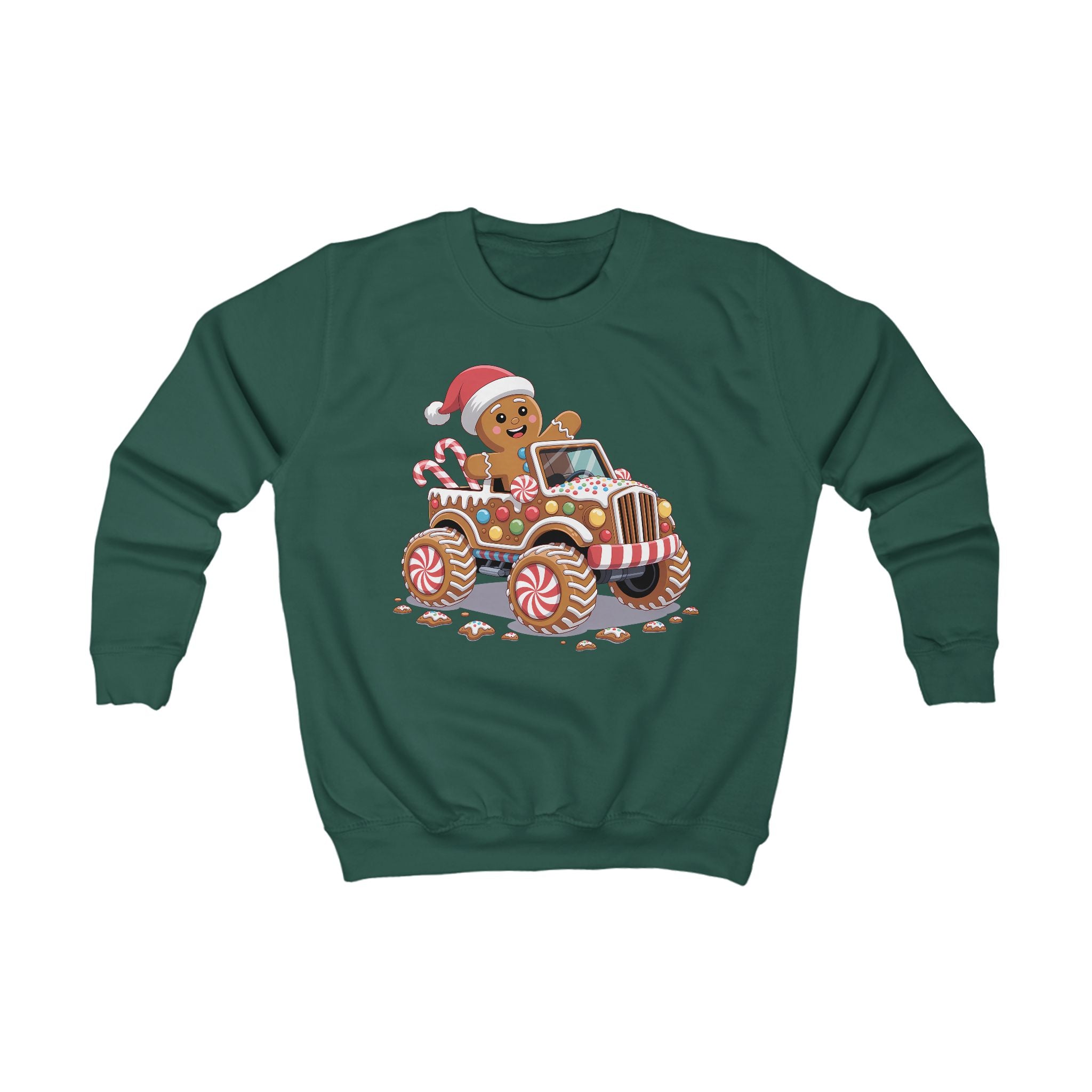 Lasten Piparkakkuauto-college – joulun hauskin ja herkullisin paita! 🍪🚚✨