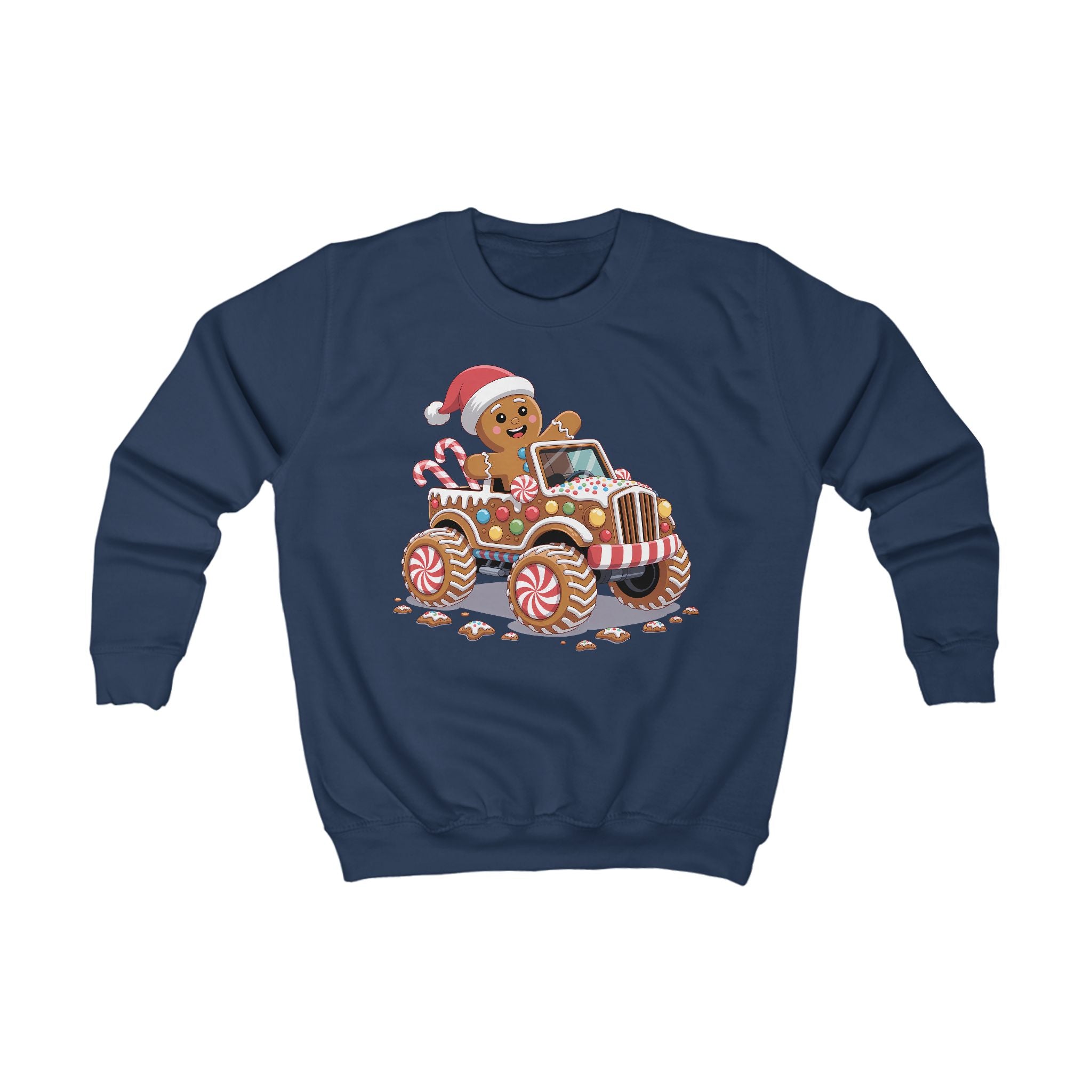 Lasten Piparkakkuauto-college – joulun hauskin ja herkullisin paita! 🍪🚚✨