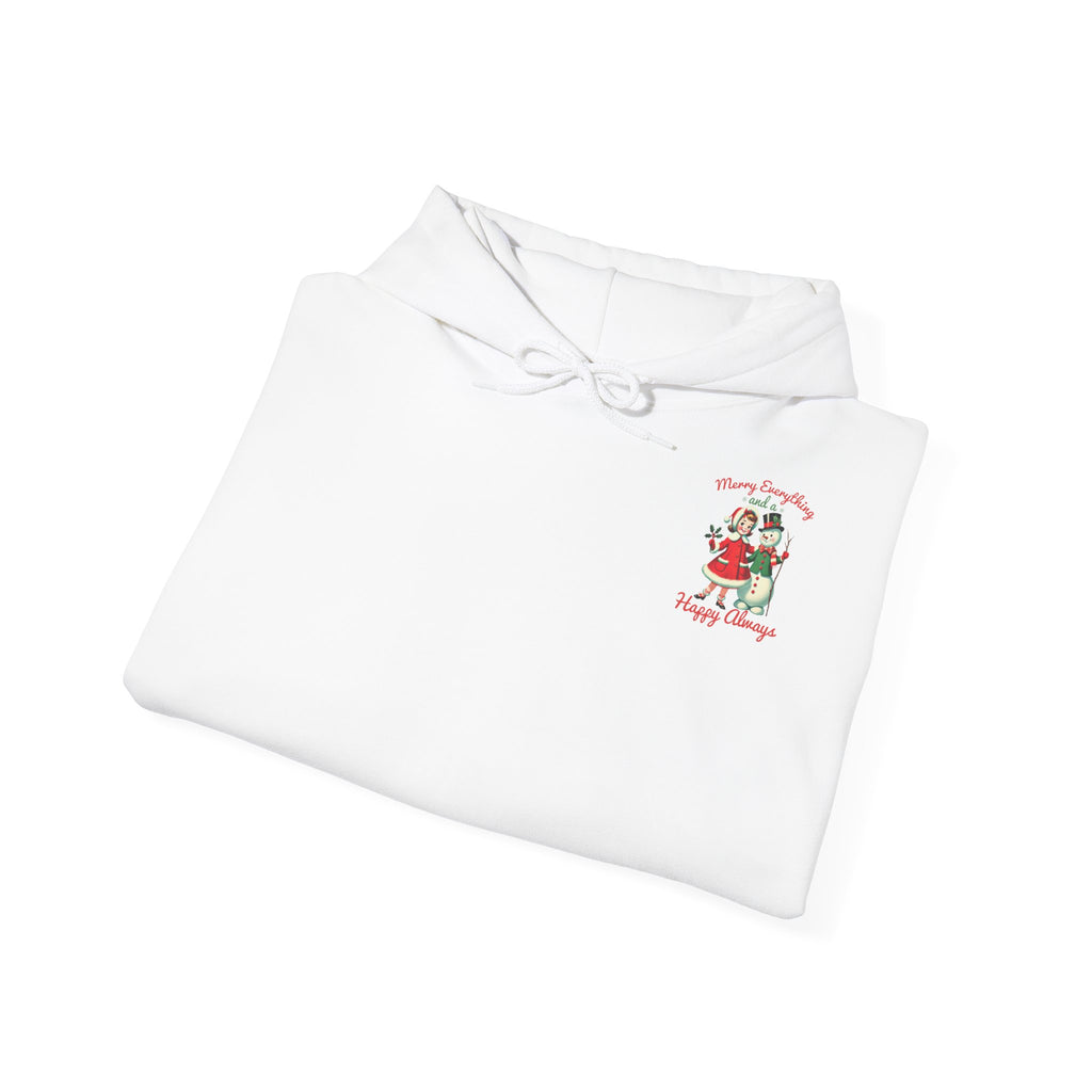 Jouluinen huppari isolla selkäprintillä