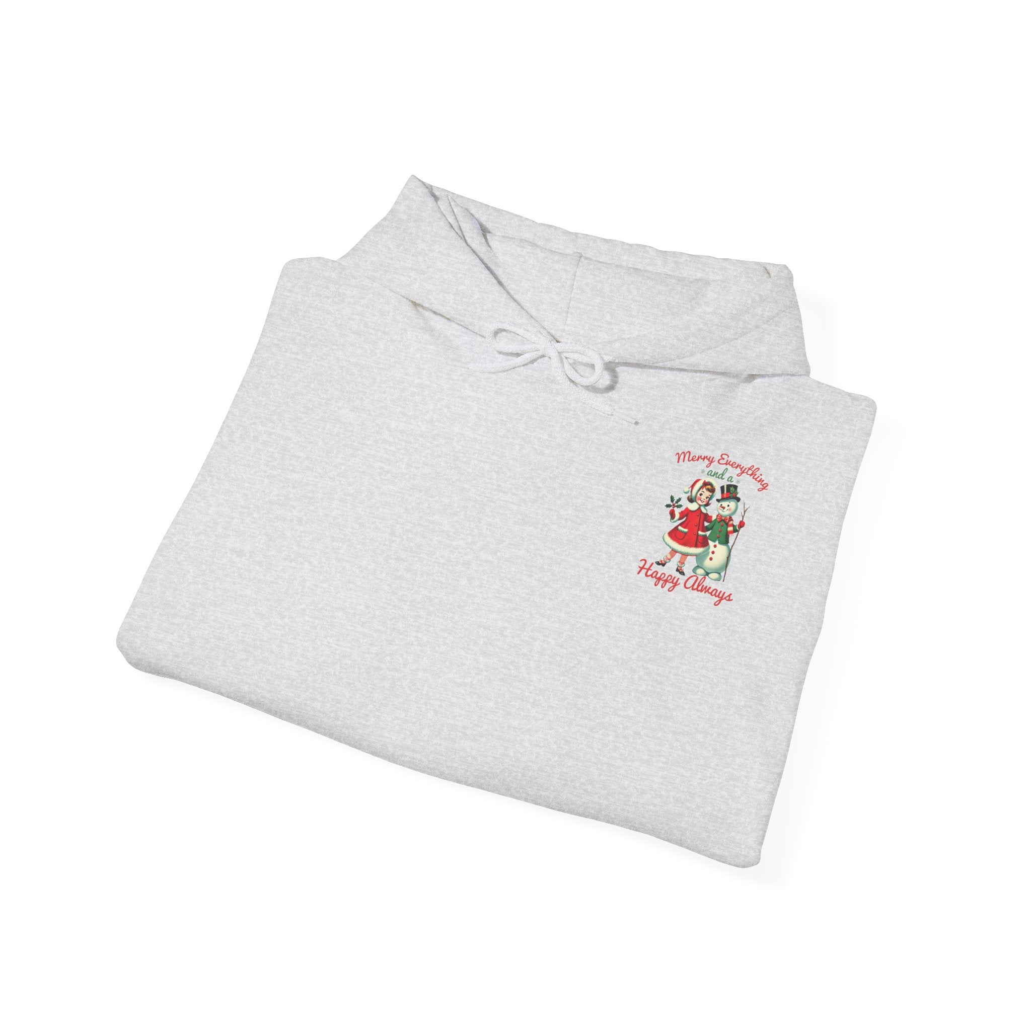 Jouluinen huppari isolla selkäprintillä