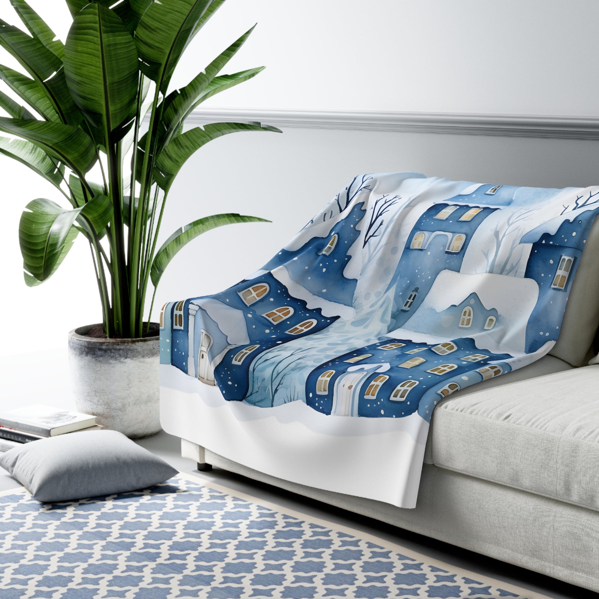 Hyvää Joulua Mummille – Sherpa-fleecepeitto