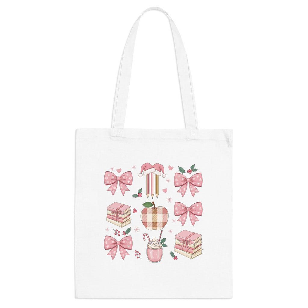 Rusettien taikaa – jouluinen kangaskassi opettajalle 🎀📚✨– täydellinen lahja (tai hemmottelu itselle!) 🎄❤️✏️