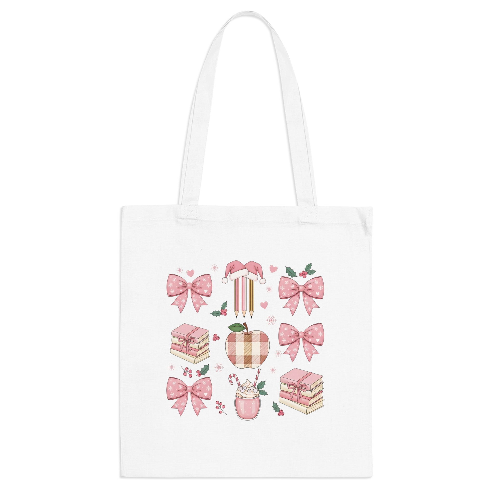 Rusettien taikaa – jouluinen kangaskassi opettajalle 🎀📚✨– täydellinen lahja (tai hemmottelu itselle!) 🎄❤️✏️