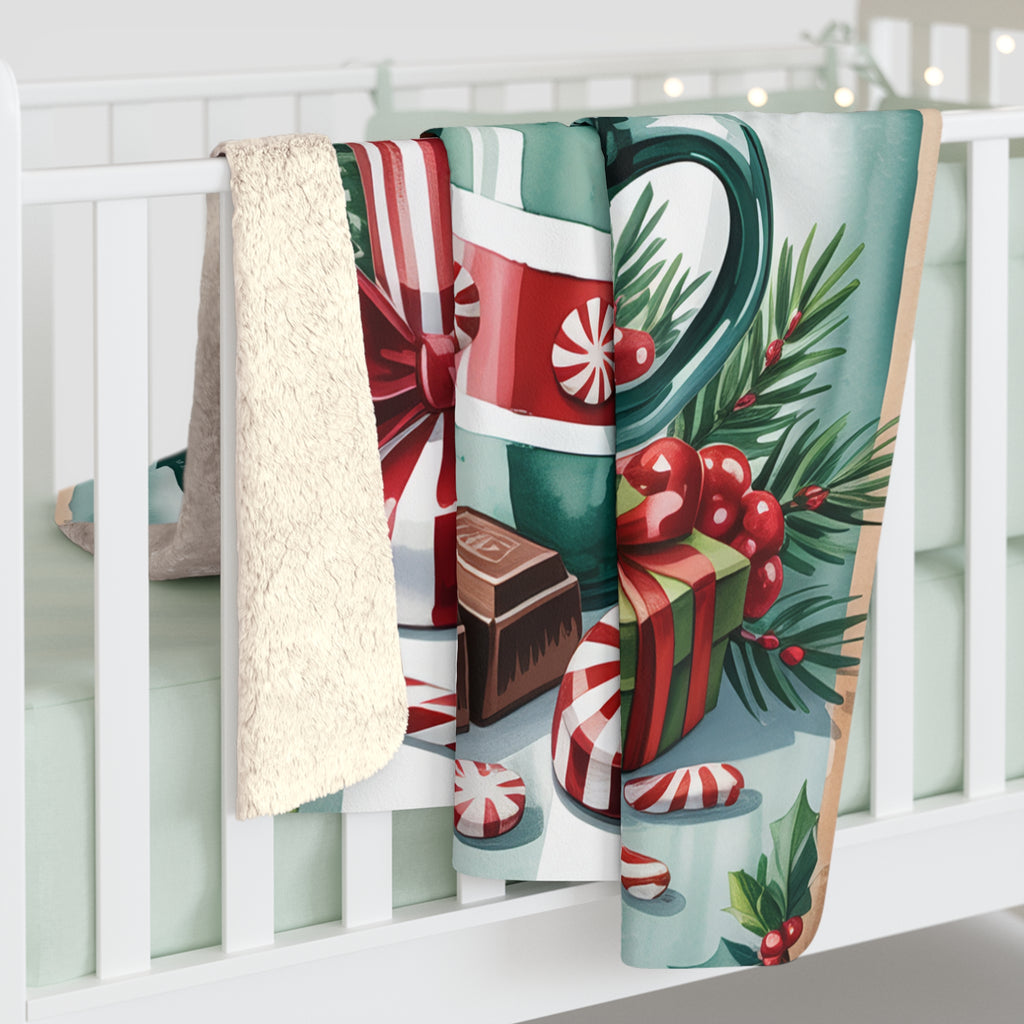 Peppermint Cocoa – Sherpa-fleecepeitto (3 kokoa)