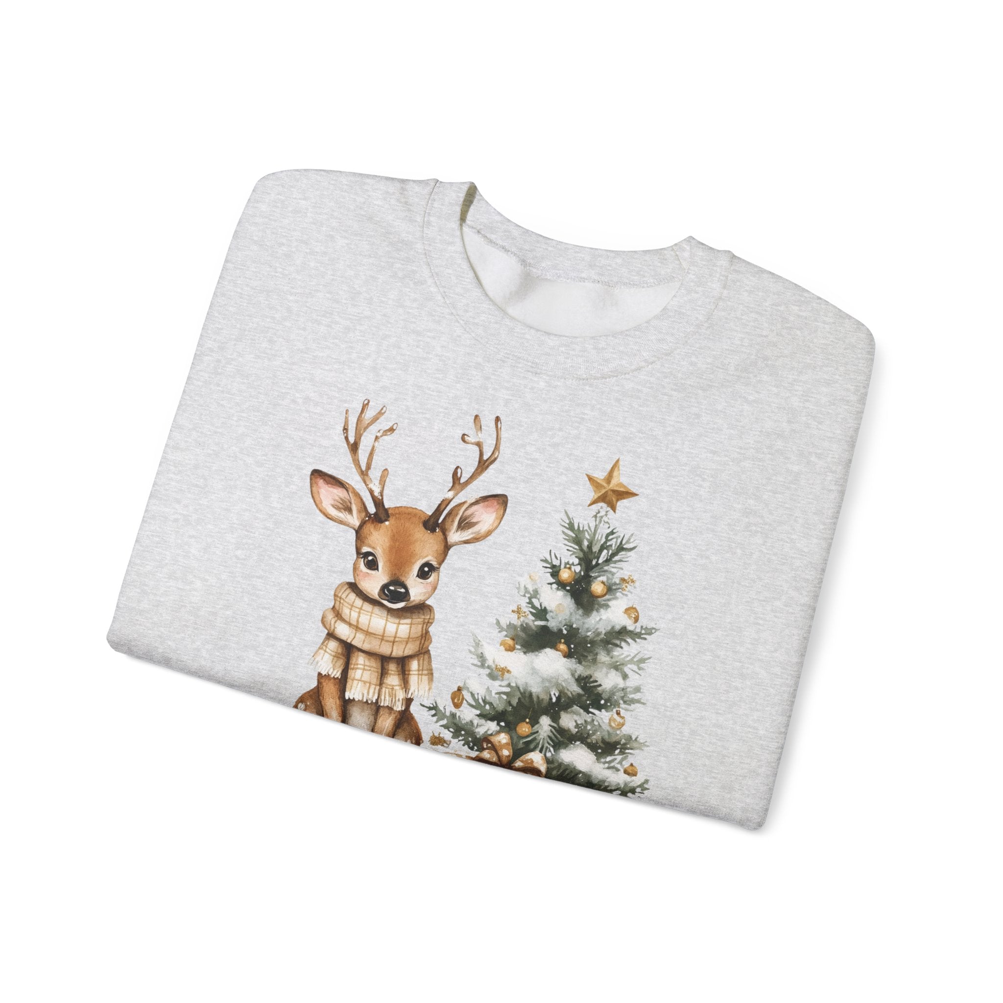 Suloinen poro, kuusi ja lahja college paita