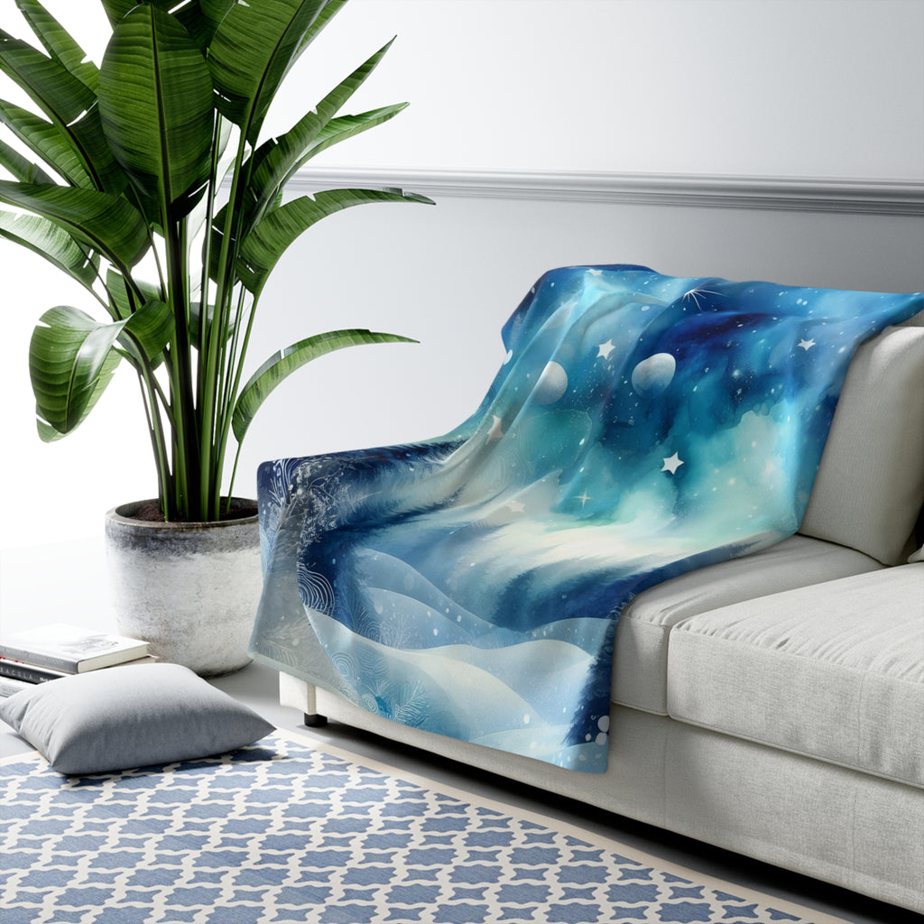 Sininen hetki – Sherpa-fleecepeitto, kolme kokoa