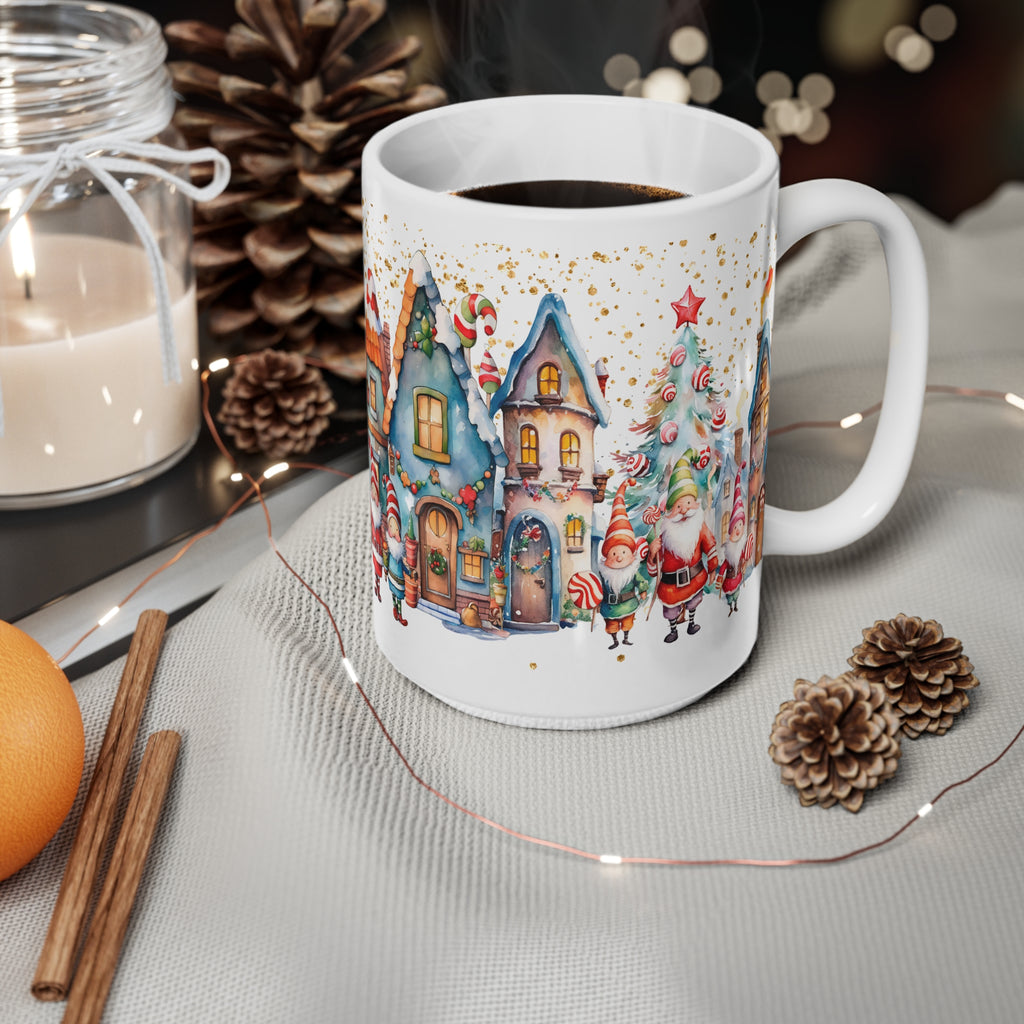 🎄✨ Tonttukylän Joulu -muki – Satumainen lämpö joka hörpyllä! ☕✨