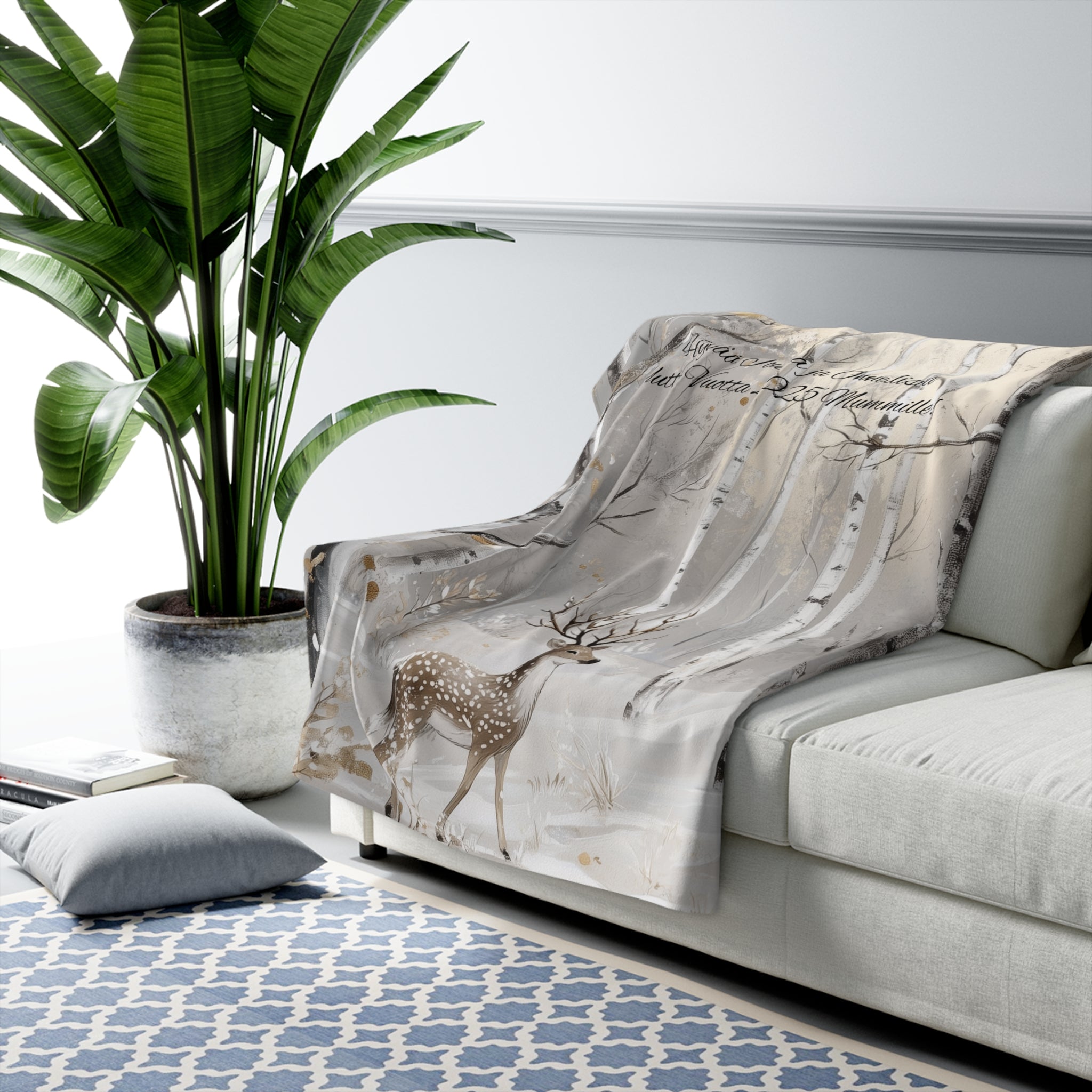 Hyvää Joulua Mummille – Sherpa-fleecepeitto