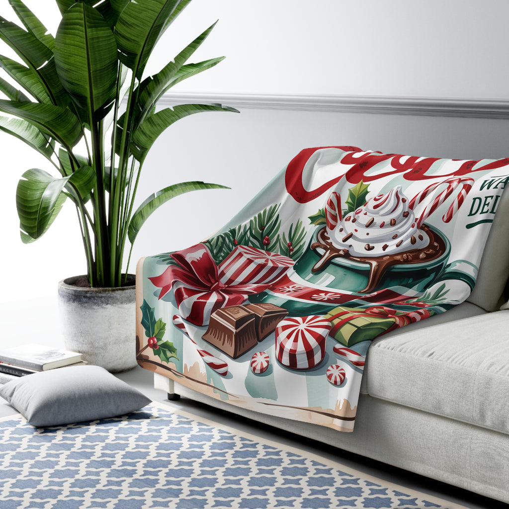 Peppermint Cocoa – Sherpa-fleecepeitto (3 kokoa)