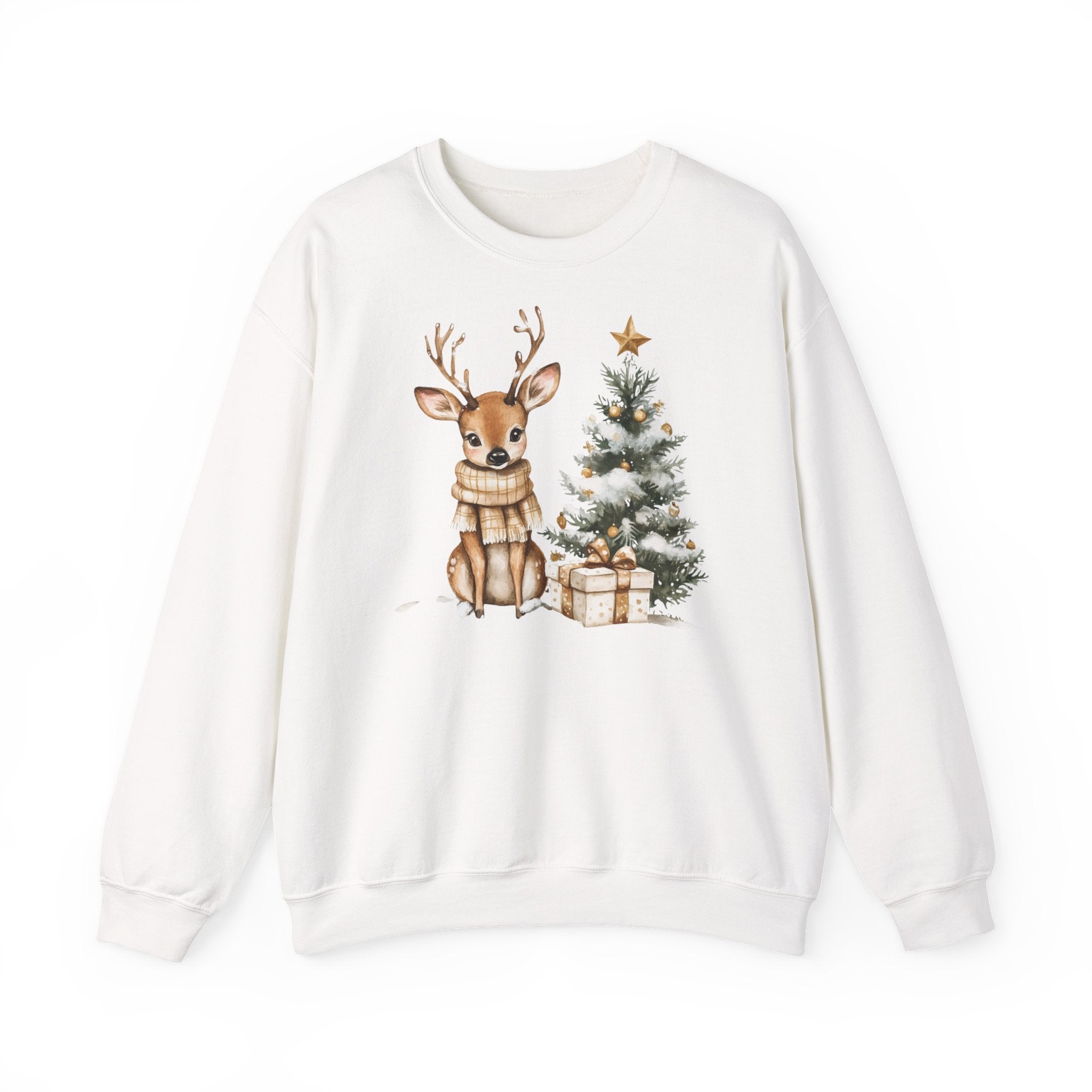 Suloinen poro, kuusi ja lahja college paita