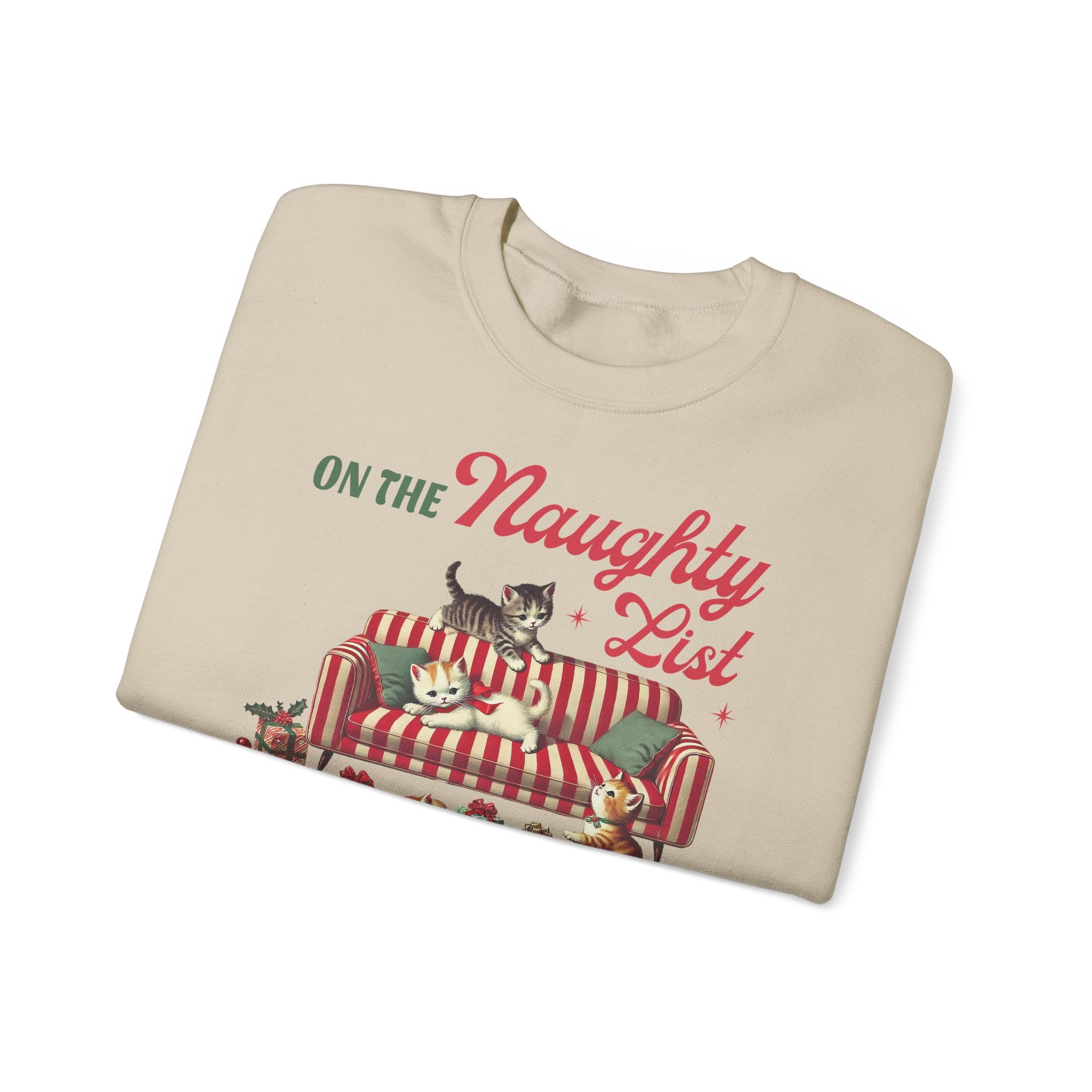 Jouluinen college paita kissojen ystävälle