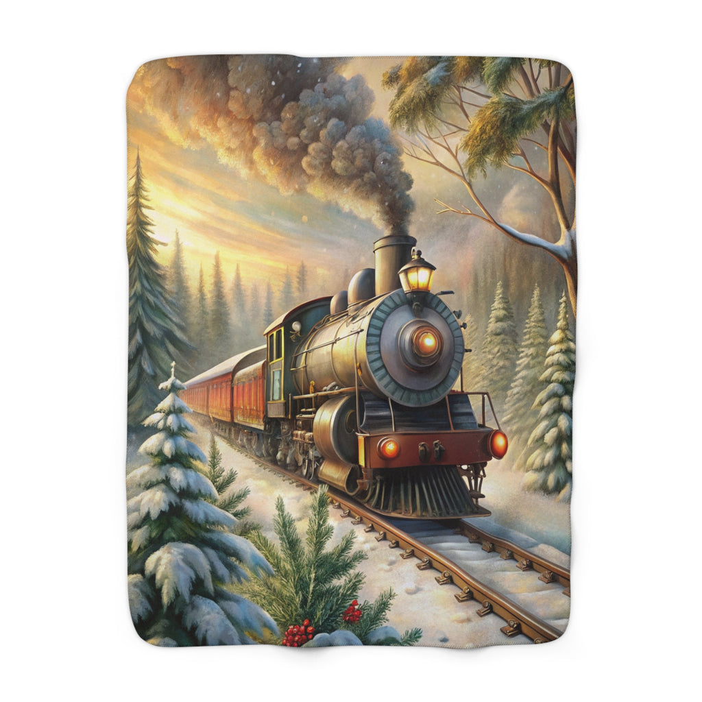 Joulun Taikajuna – Sherpa-fleecepeitto (3 kokoa)