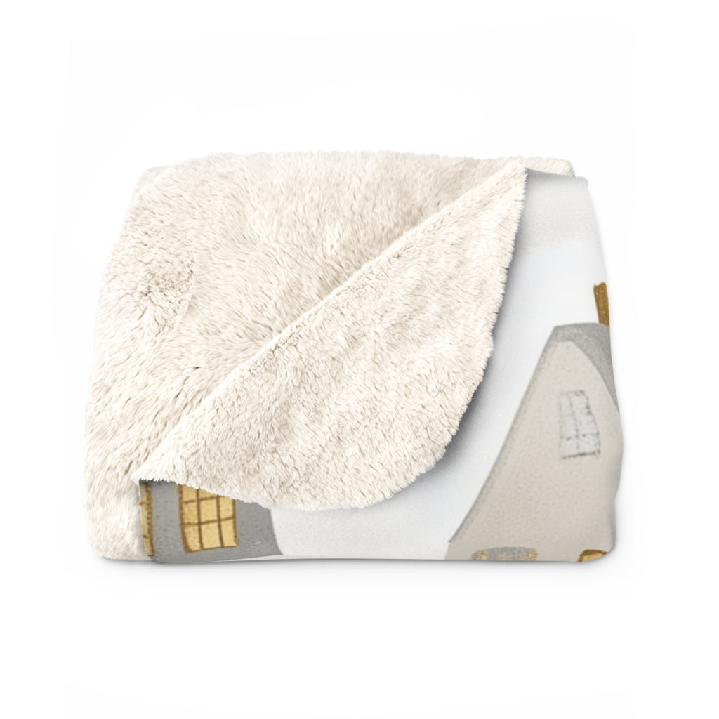 Kaunis Joulumaisema – Sherpa-fleecepeitto