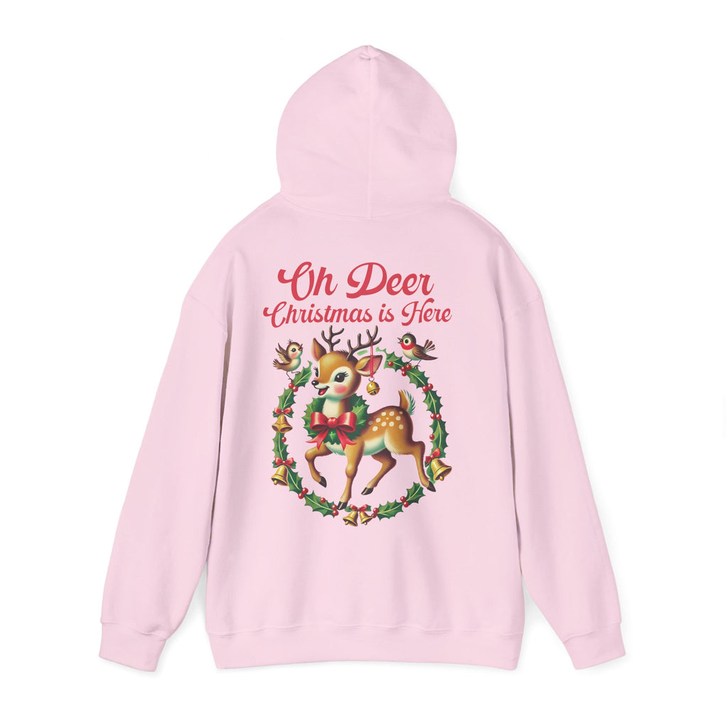 Jouluinen huppari isolla selkäprintillä