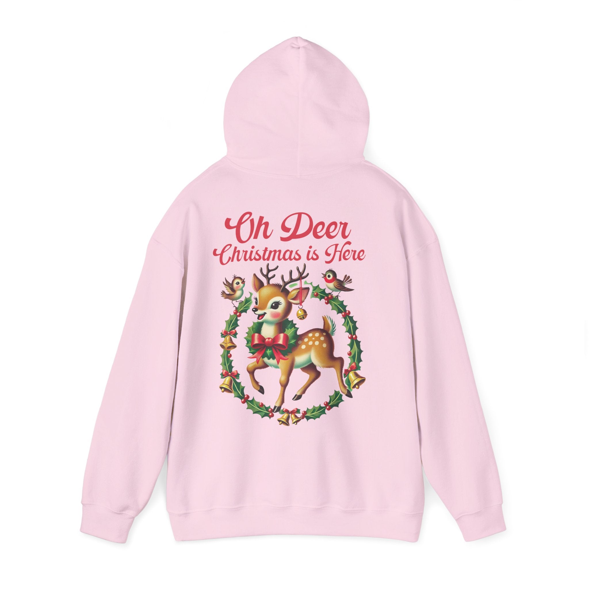 Jouluinen huppari isolla selkäprintillä