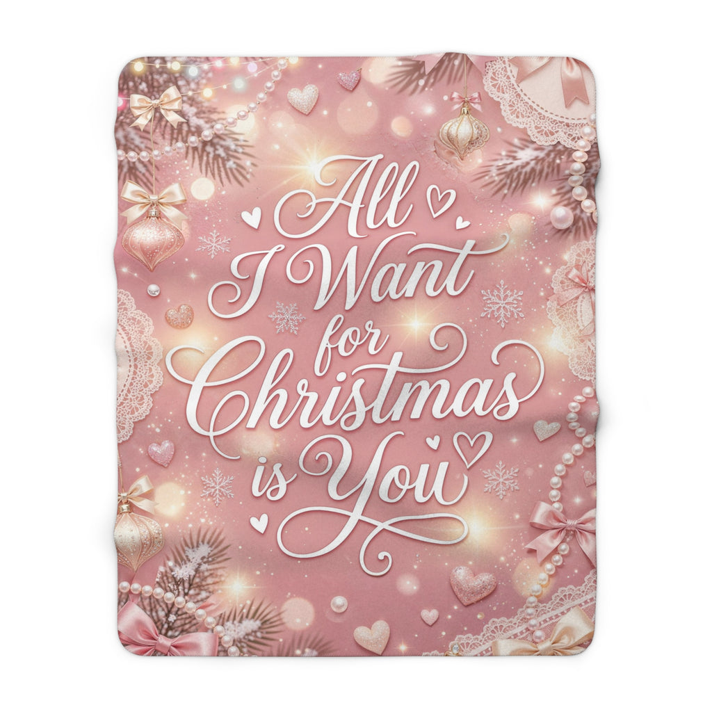 All I Want for Christmas is You – romanttisin joululahja, jonka voit antaa 🎀✨ – Sherpa-fleecepeitto (1 koko)