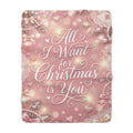 All I Want for Christmas is You – romanttisin joululahja, jonka voit antaa 🎀✨ – Sherpa-fleecepeitto (1 koko)