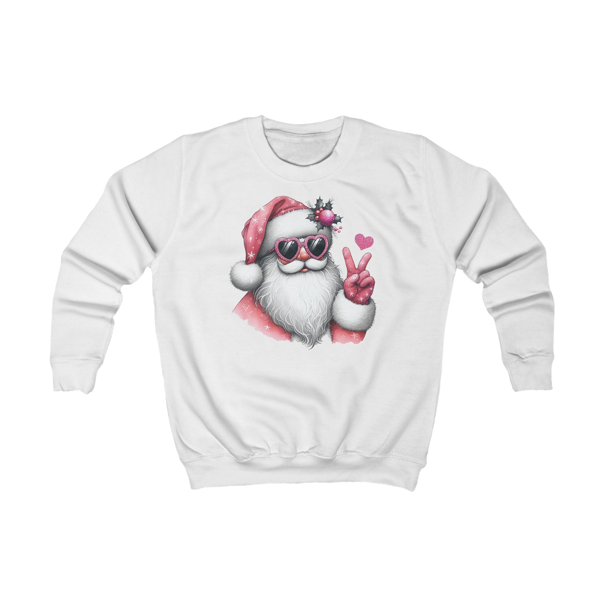 Lasten Cool Santa Peace -paita – hyvän mielen joulupaita pienille 🎅✌️