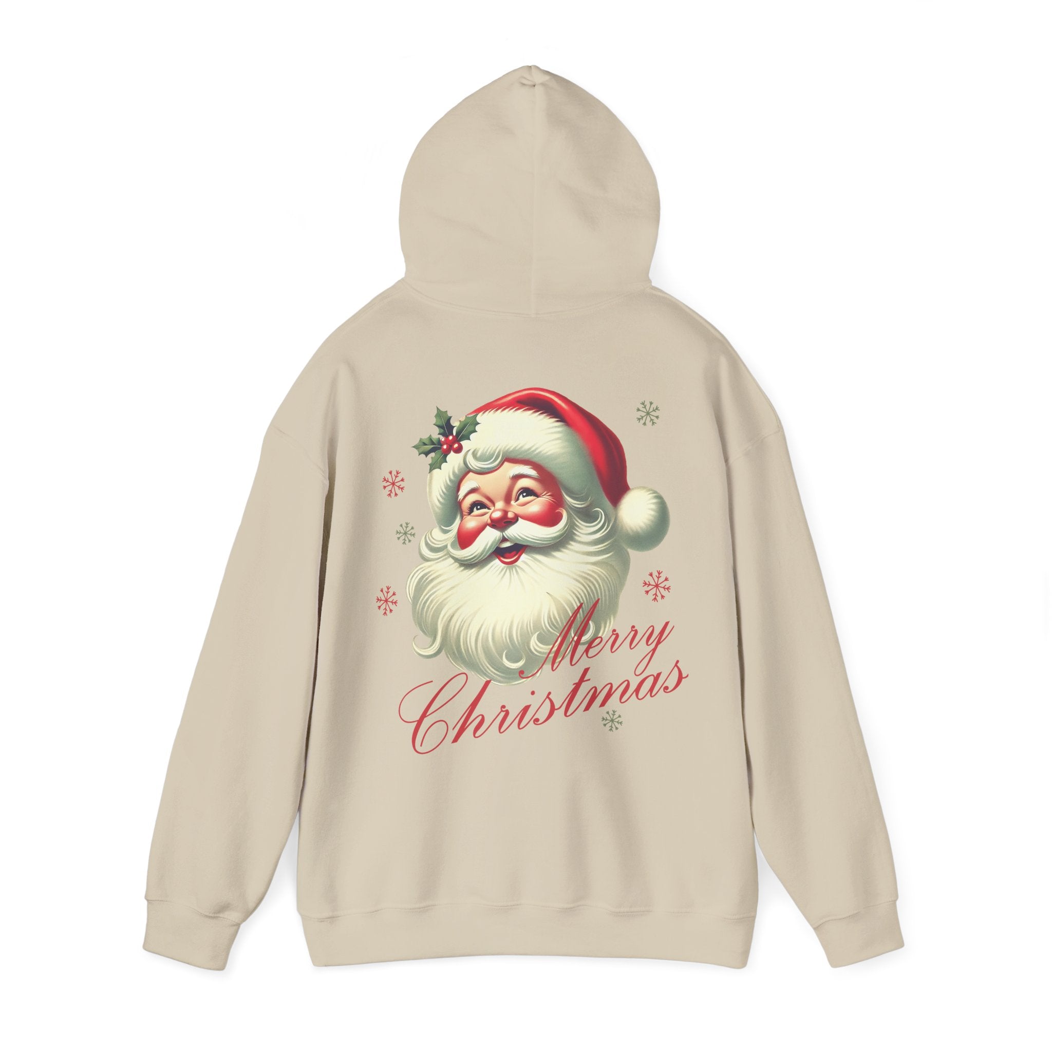 Jouluinen huppari isolla selkäprintillä