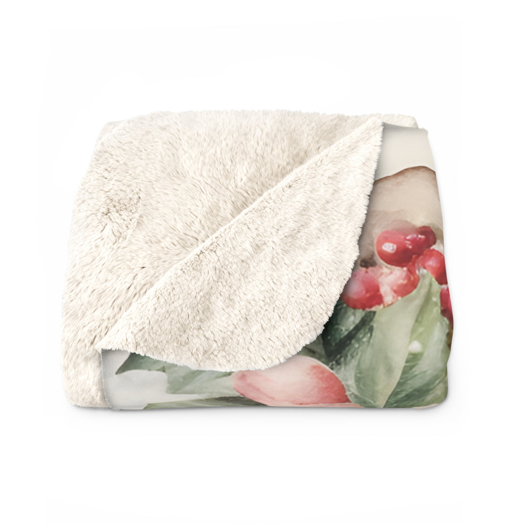 Söpö lumiukko – Sherpa-fleecepeitto (3 kokoa)