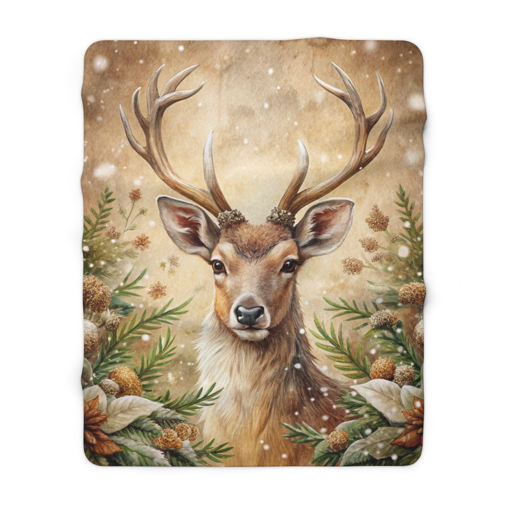 Talven upea peura – Sherpa-fleecepeitto