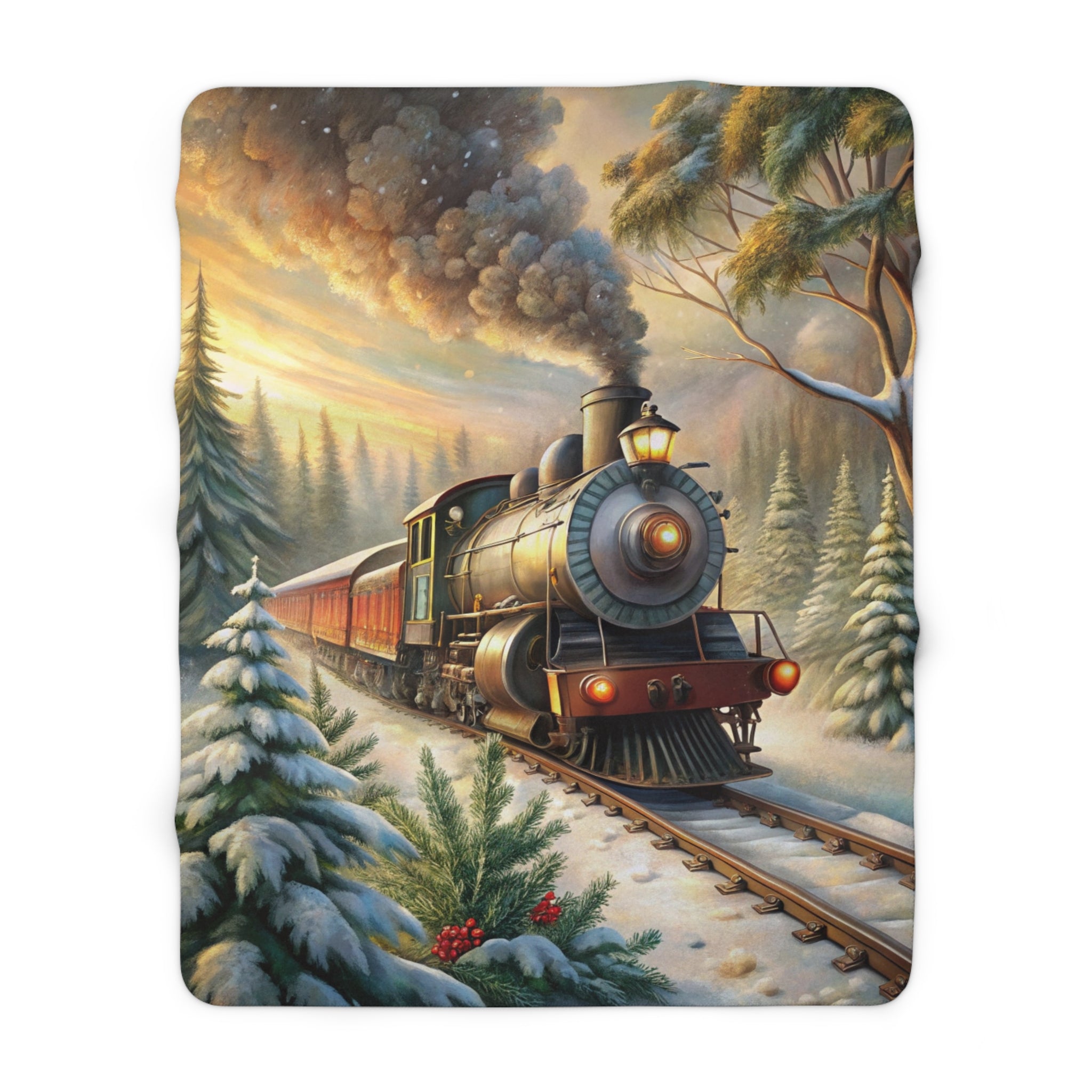 Joulun Taikajuna – Sherpa-fleecepeitto (3 kokoa)