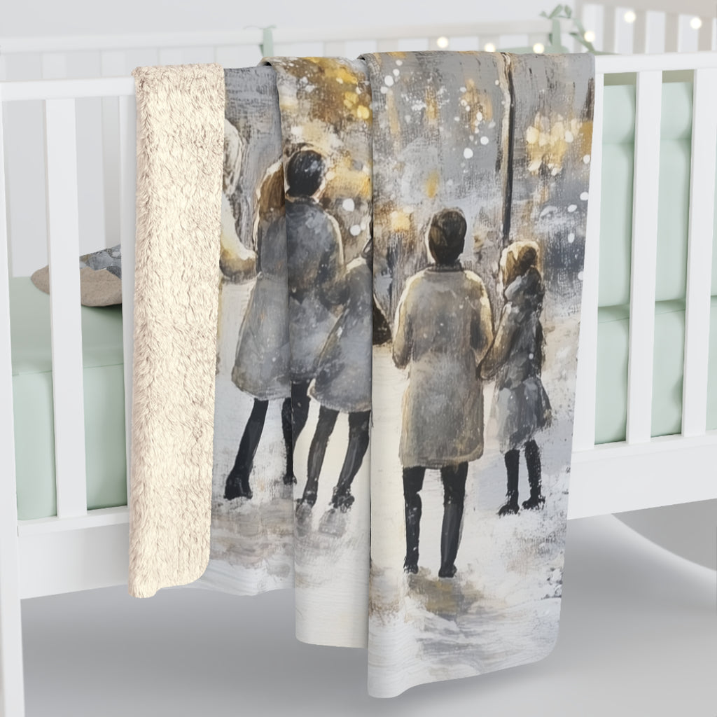 Hyvää Joulua Mummille – Sherpa-fleecepeitto