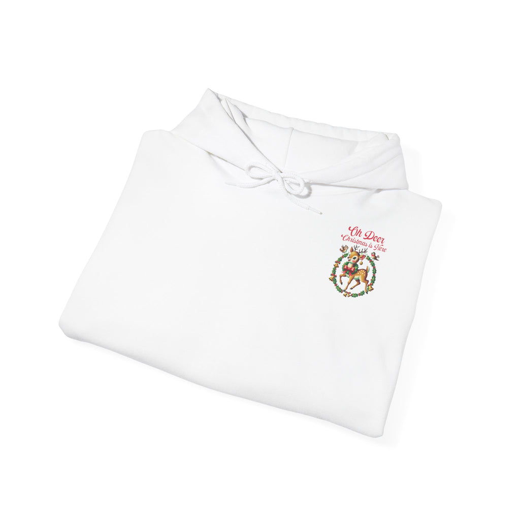 Jouluinen huppari isolla selkäprintillä