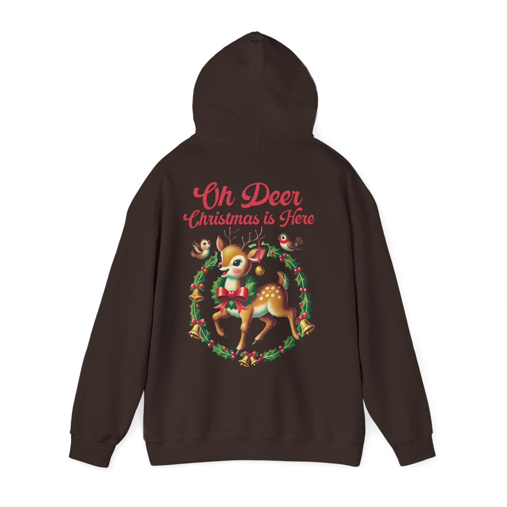 Jouluinen huppari isolla selkäprintillä