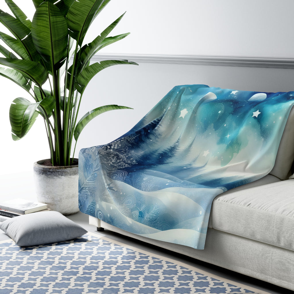 Sininen hetki – Sherpa-fleecepeitto, kolme kokoa