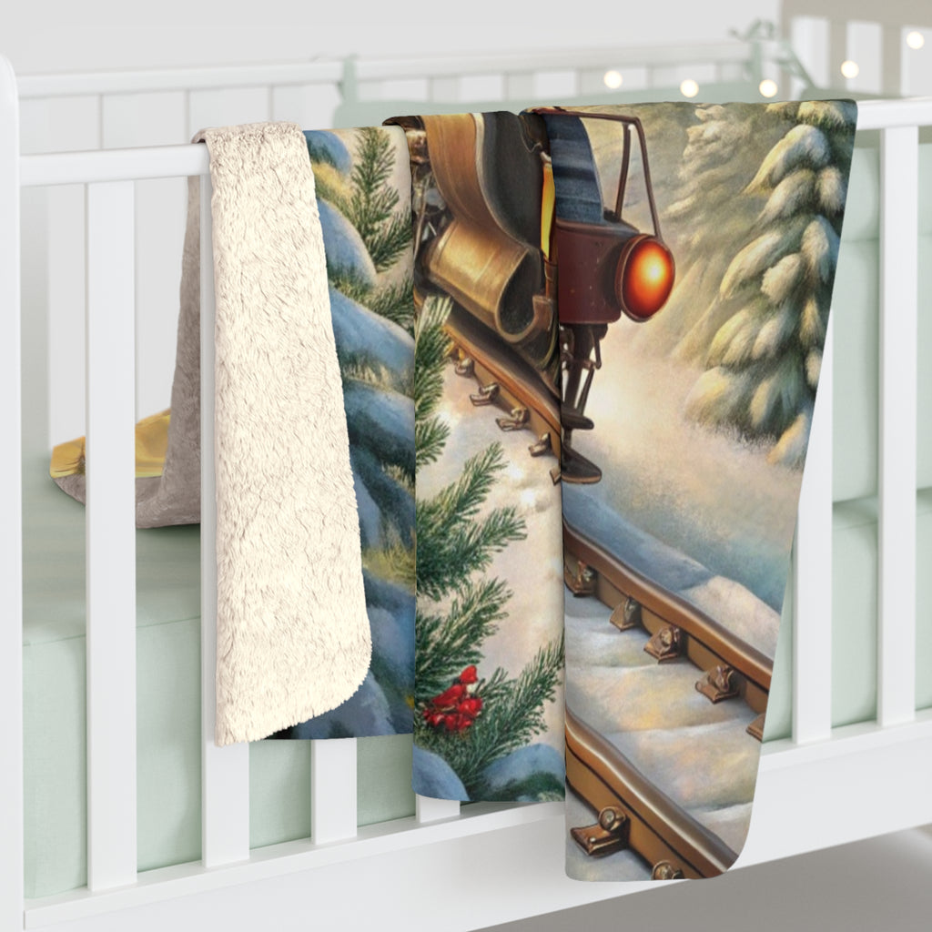 Joulun Taikajuna – Sherpa-fleecepeitto (3 kokoa)