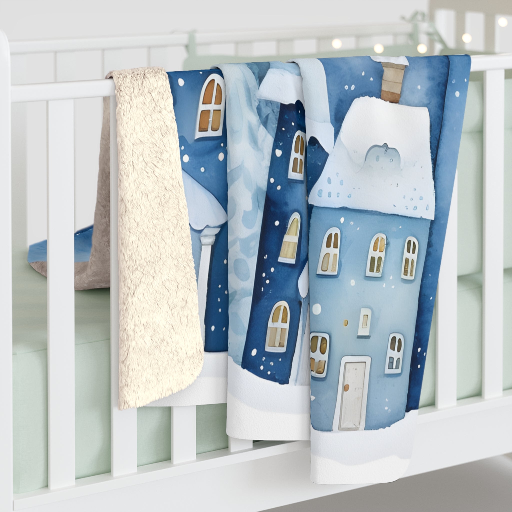 Hyvää Joulua Mummille – Sherpa-fleecepeitto