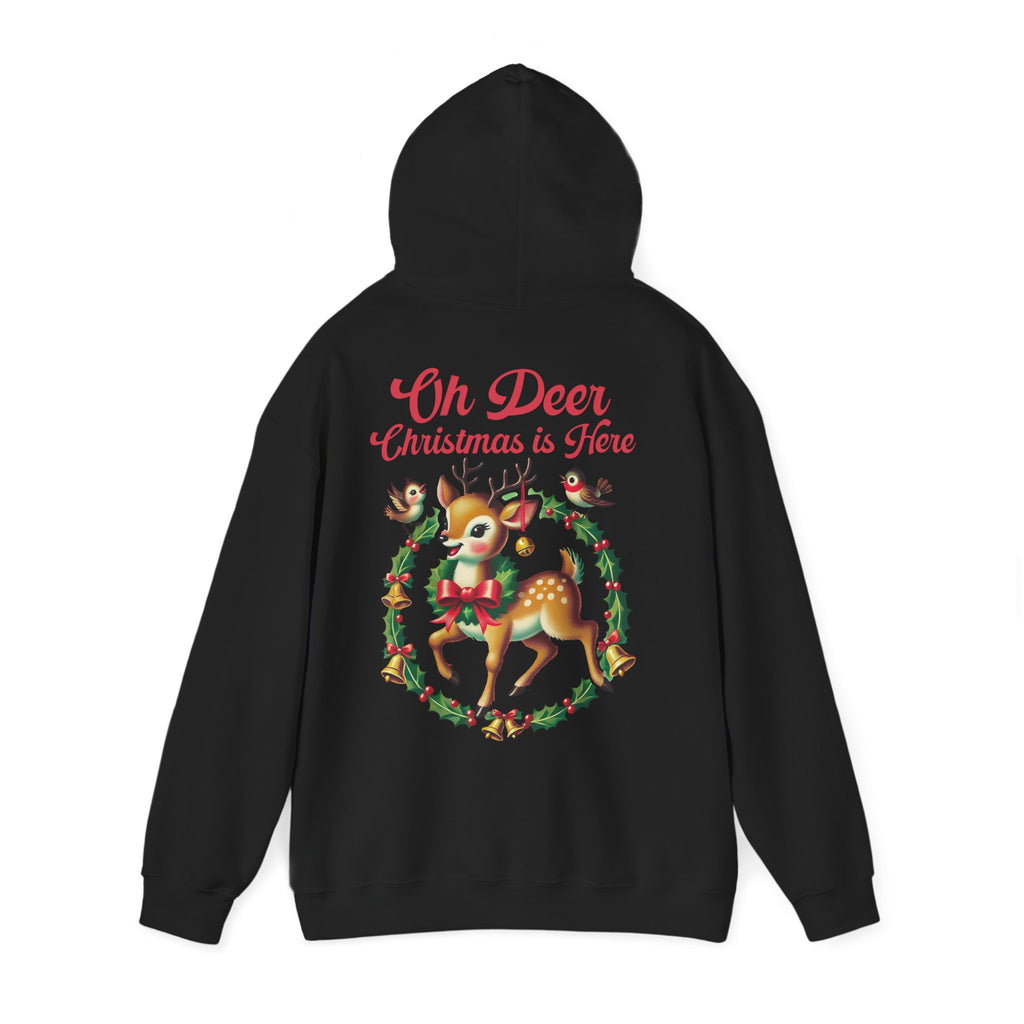 Jouluinen huppari isolla selkäprintillä