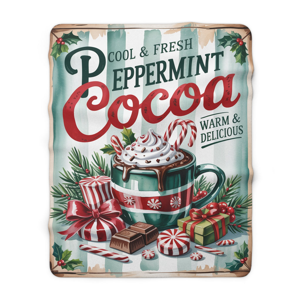 Peppermint Cocoa – Sherpa-fleecepeitto (3 kokoa)