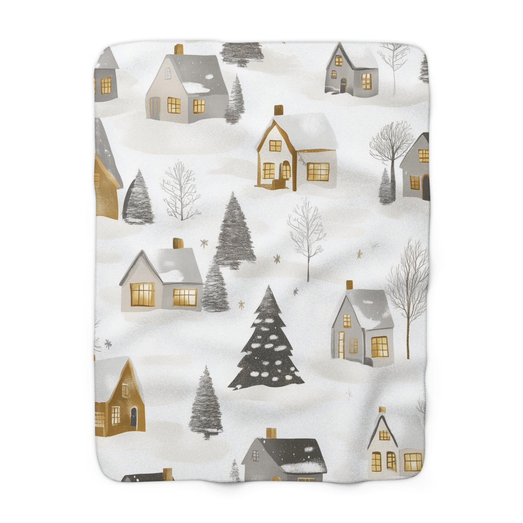 Kaunis Joulumaisema – Sherpa-fleecepeitto