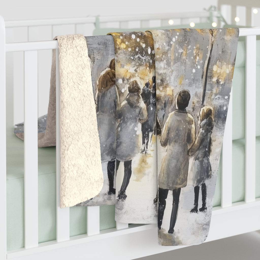 Hyvää Joulua Mummille – Sherpa-fleecepeitto