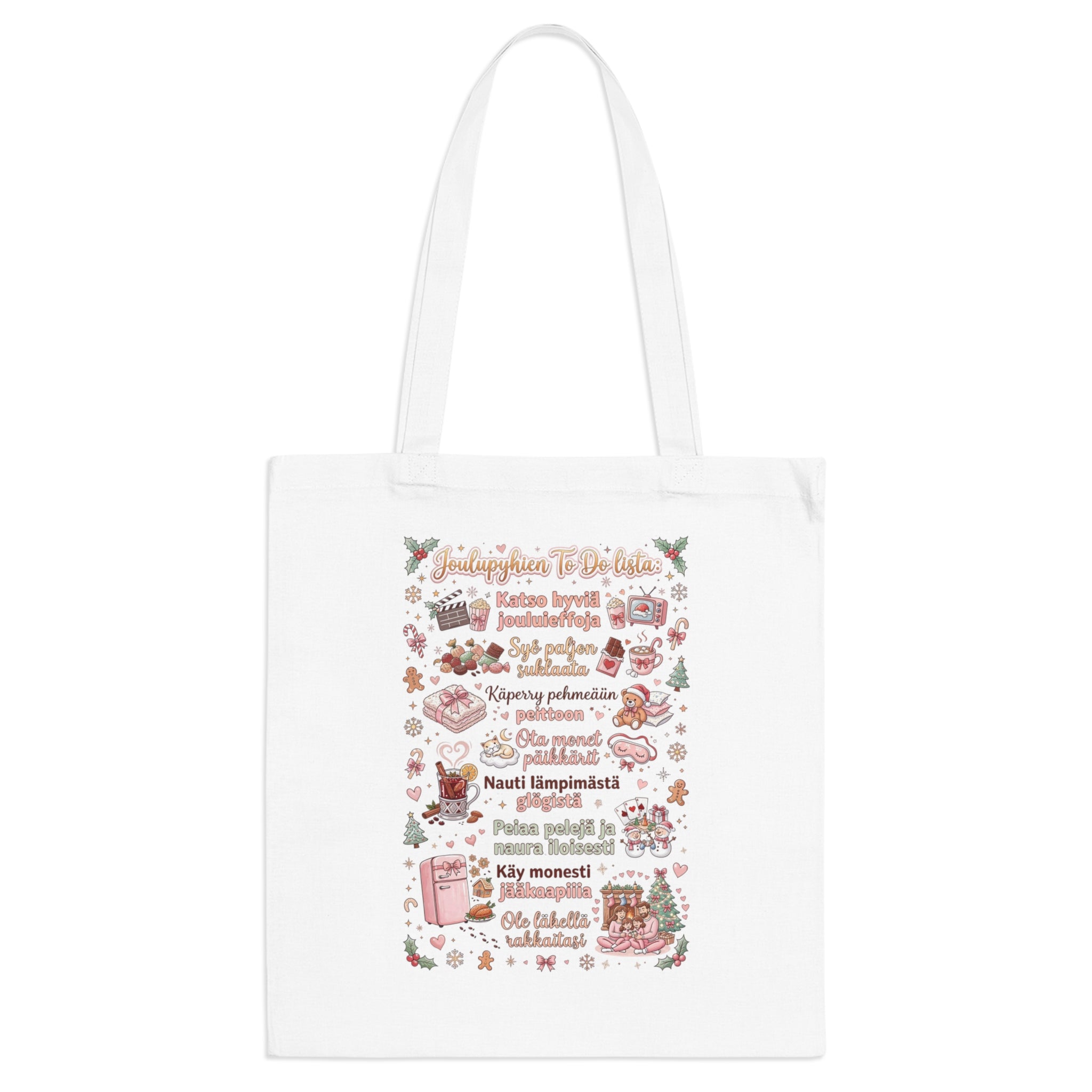 Jouluinen kangaskassi - Joulupyhien To Do -lista