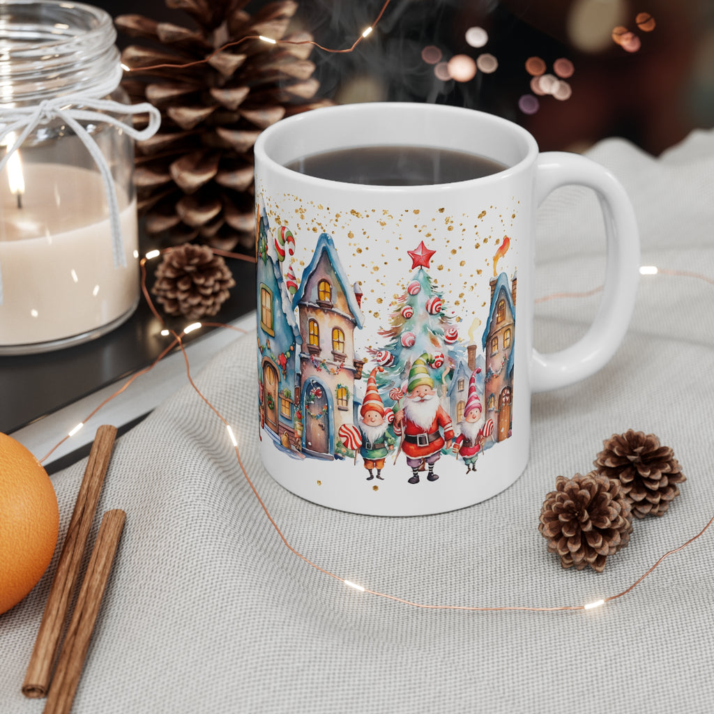 🎄✨ Tonttukylän Joulu -muki – Satumainen lämpö joka hörpyllä! ☕✨